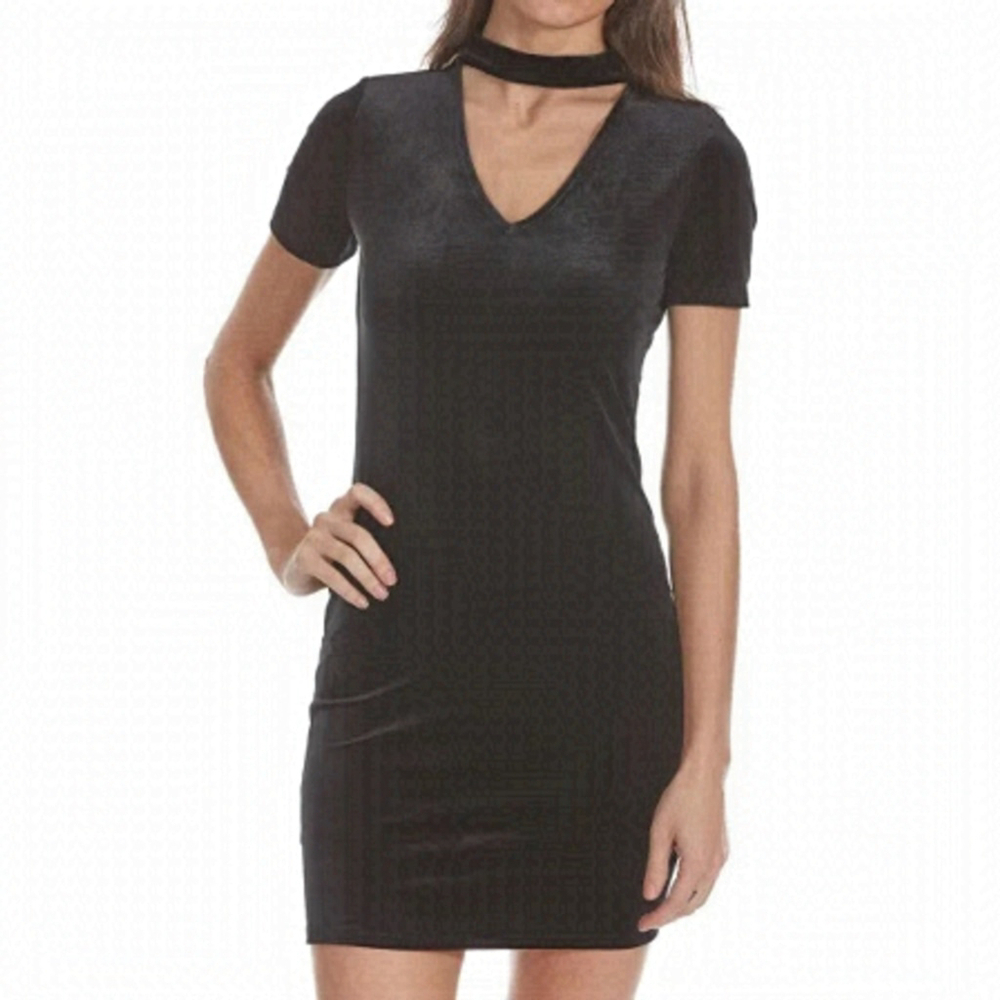 Ambiance Choker Velvet Dress